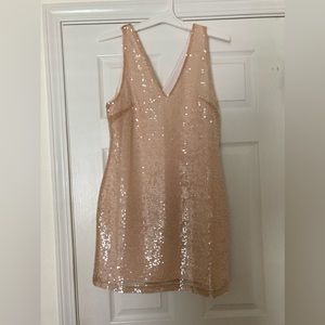 Champagne Coctail Sequence Dress